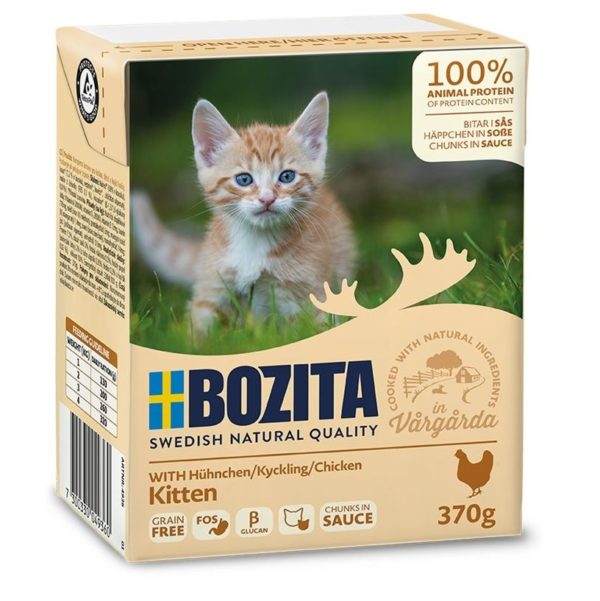 Bozita Kitten Häppchen in Sauce  mit Huhn 370g