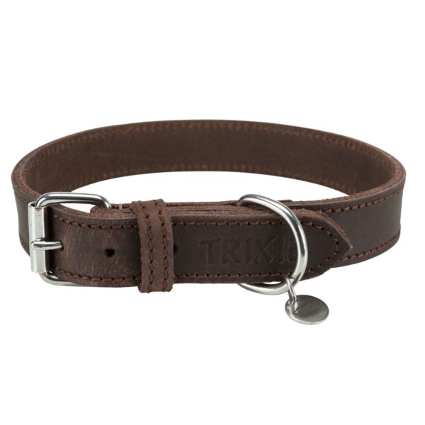 Trixie Rustic Fettleder-Halsband