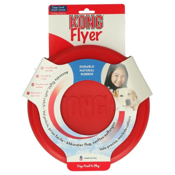 Kong Spielzeug Flyer Rot Frisbee Large