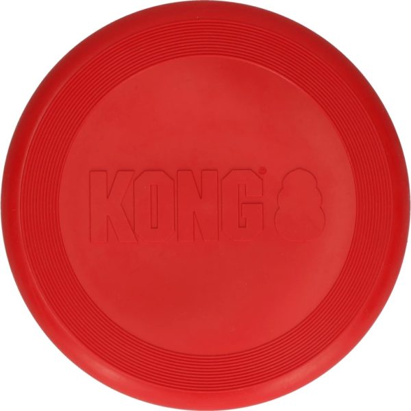 Kong Spielzeug Flyer Rot Frisbee Large – Bild 2