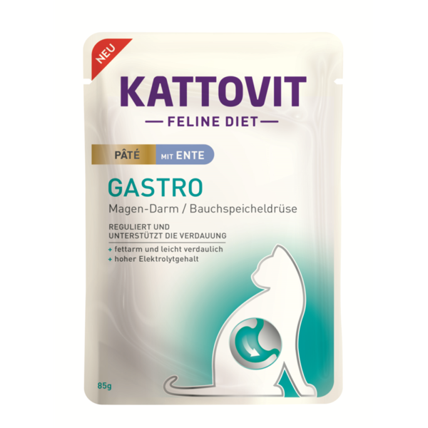 Kattovit Gastro - mit Ente- Paté - 85g - Frischebeutel