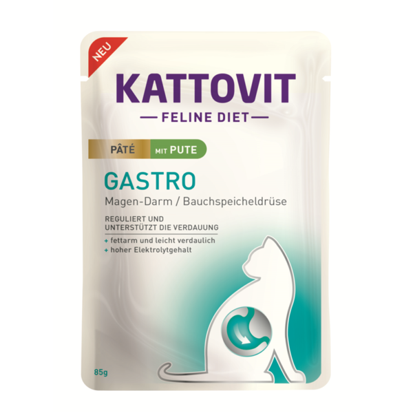 Kattovit Gastro - mit Pute - Paté - 85g - Frischebeutel