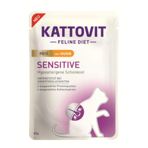 Kattovit Sensitive - Huhn Paté - (85g) Frischebeutel