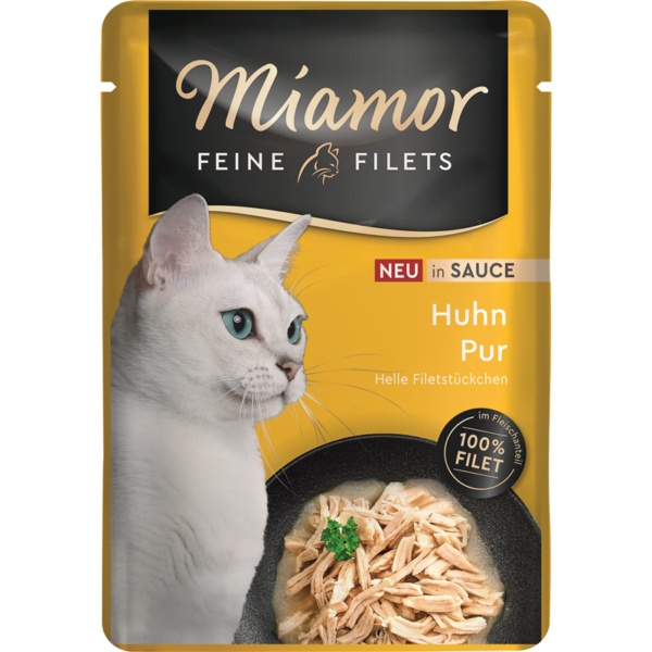 Miamor Feine Filets in Sauce Huhn pur 100g