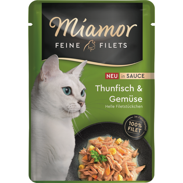 Miamor Feine Filets in Sauce Thunfisch & Gemüse 100g