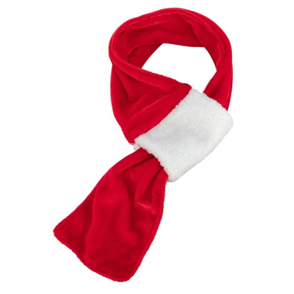 Trixie Schal Xmas Farbe rot/weiß