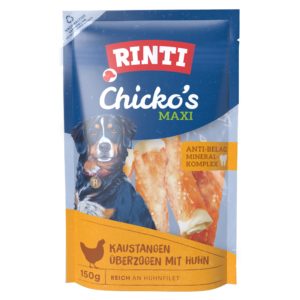 Rinti Chicko Maxi Kaustange groß - Rinderhaut überzogen mit Huhn 150g