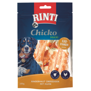 Rinti Chicko Maxi Kaustange groß - Rinderhaut überzogen mit Huhn 150g