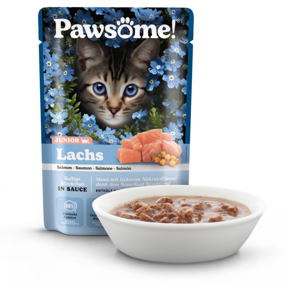 Pawsome! Kitten Lachs 85g – Bild 3
