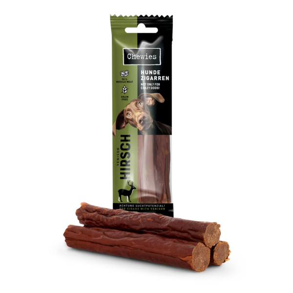 Chewies Hundezigarre Hirsch 75g – Bild 3