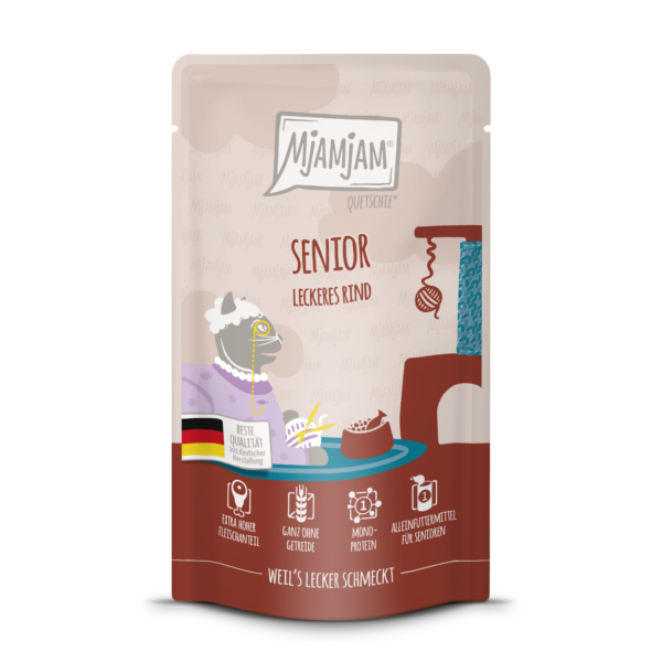 Mjamjam - Quetschie -Senior - leckeres Rind