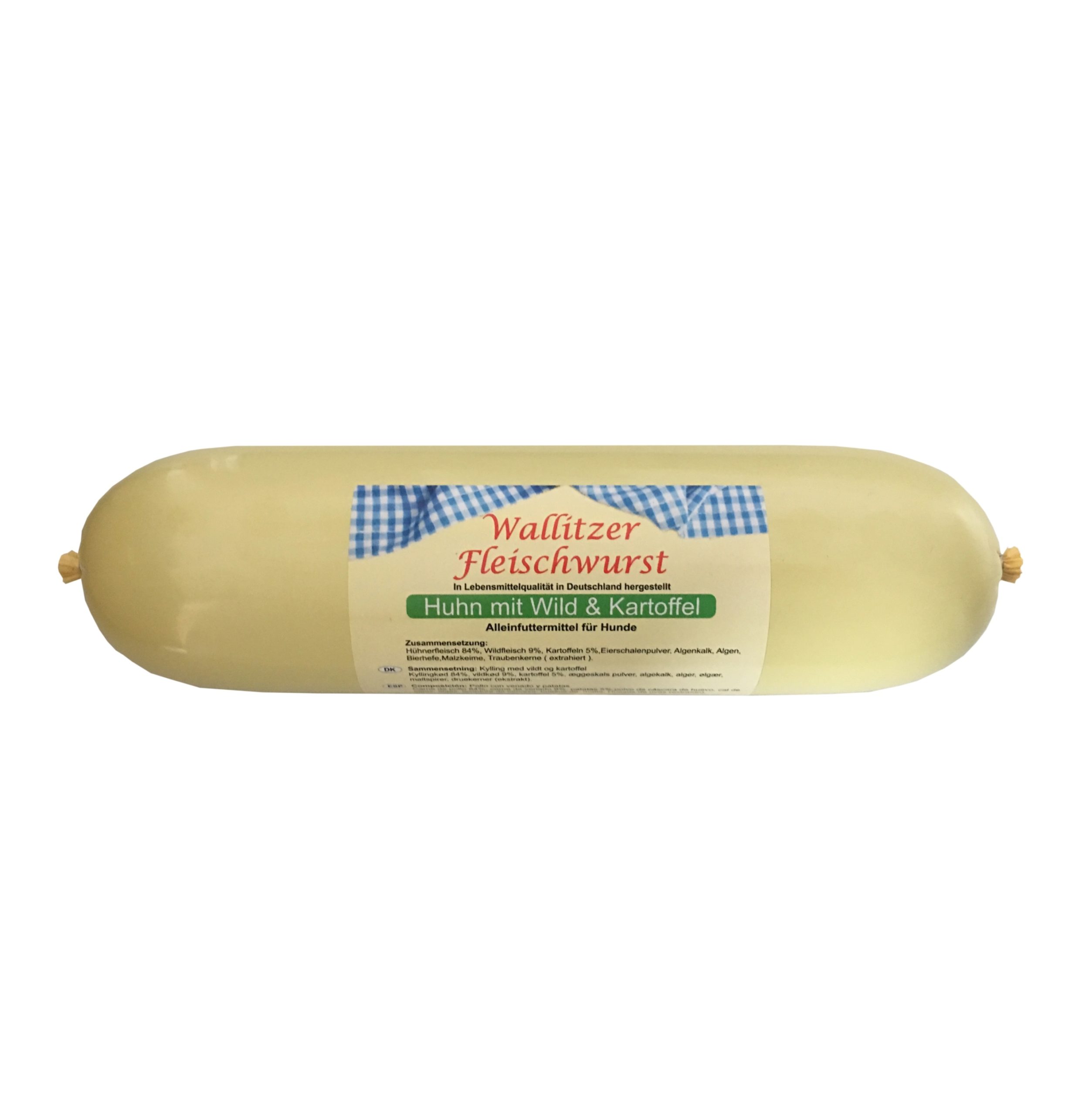 Wallitzer Fleischwurst Huhn mit Wild & Kartoffel 400g