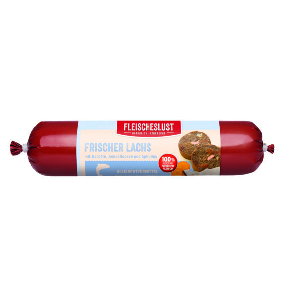 Fleischeslust - Classic Frischer Lachs mit Karotte, Kokosflocken & Spirulina – Bild 3