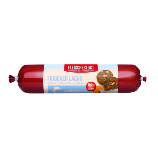 Fleischeslust - Classic Frischer Lachs mit Karotte, Kokosflocken & Spirulina – Bild 4