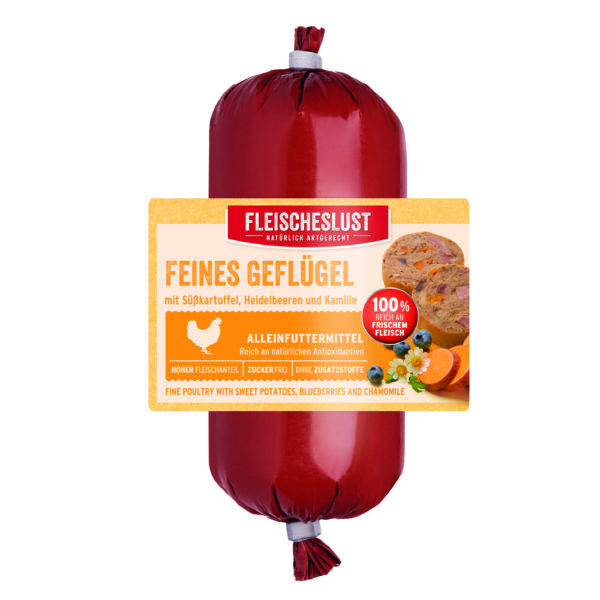 Fleischeslust - Classic Feines Geflügel mit Süßkartoffel, Heidelbeeren und Kamille