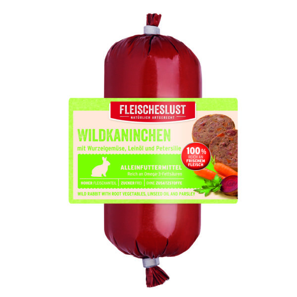 Fleischeslust - Classic Wildkaninchen mit Wurzelgemüse, Leinöl & Petersilie