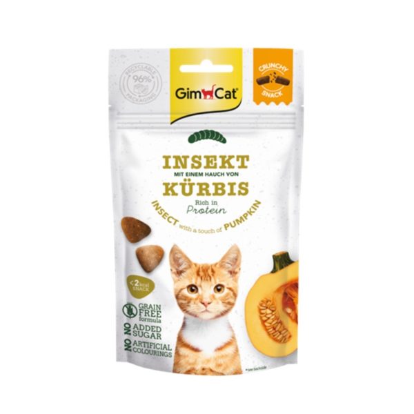 GimCat - Crunchy Snack Insekt mit Kürbis 50 g