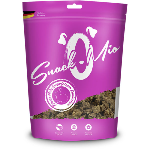 Snack-O-Mio - Krosse Fleischwürfel vom Kaninchen 125g