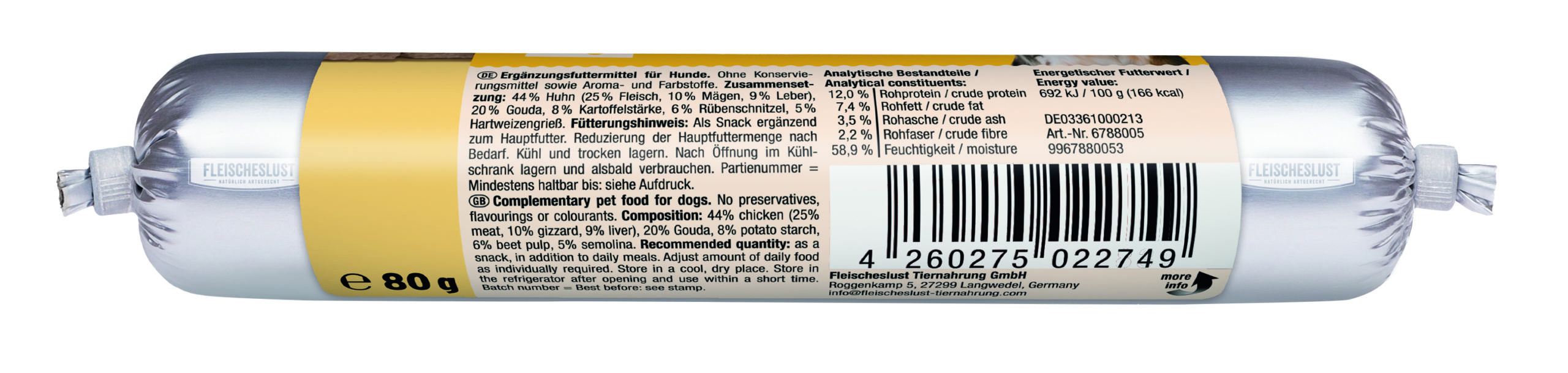 Fleischeslust - meat & treat Käsewurst – Bild 2