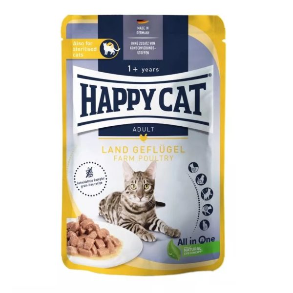 HappyCat Meat in Sauce - Culinary Land-Geflügel 85g