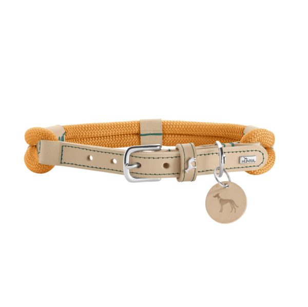 Hunter Halsband Malia - Farbe: apricot/natur