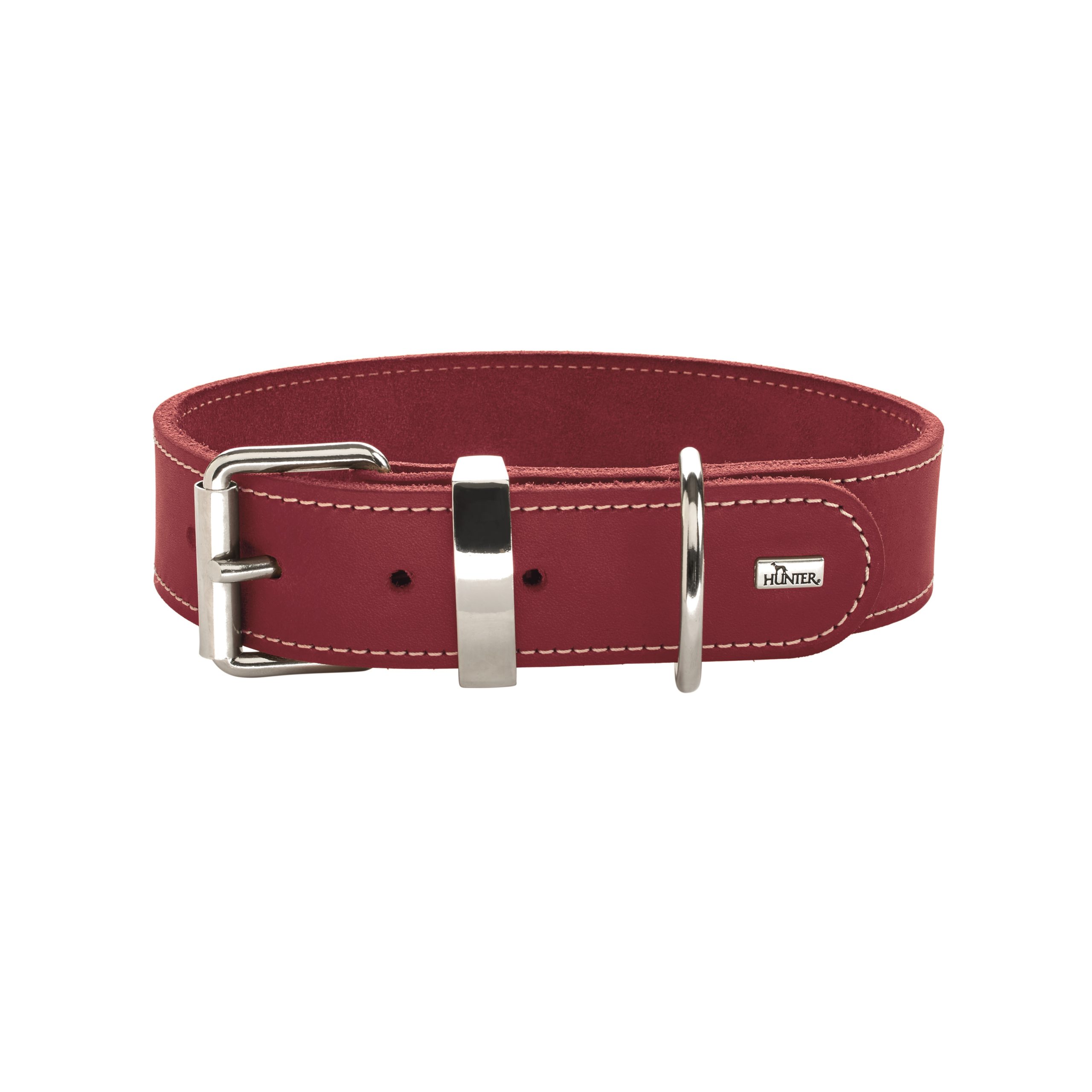 Hunter Lederhalsband Aalborg Special Farbe: rot