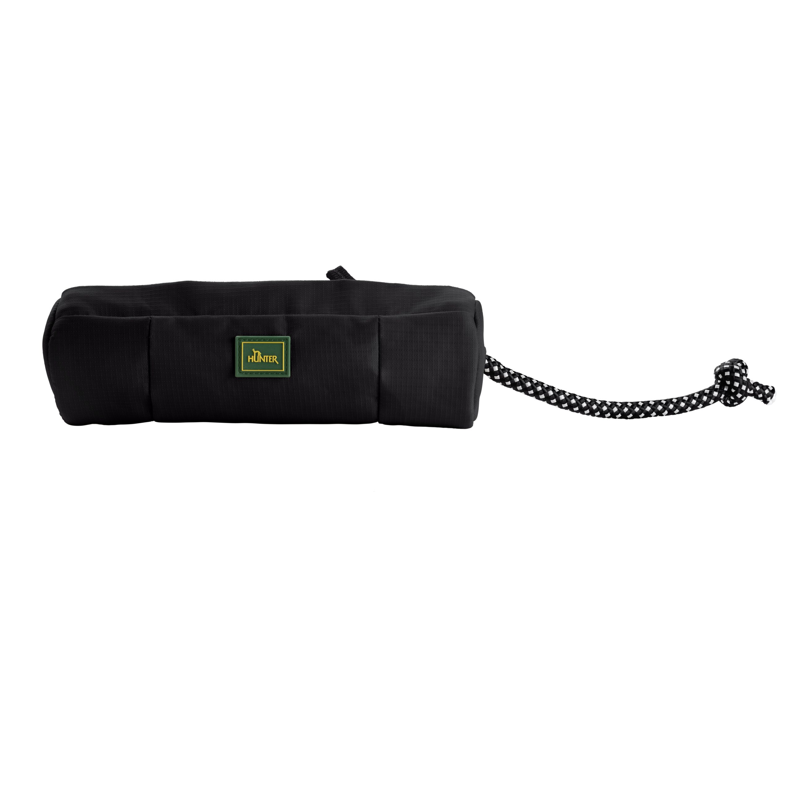 Hunter Trainer Snack Dummy mit Seil, schwarz 20 cm (34 cm Gesamtlänge)