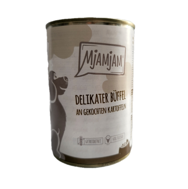 Mjamjam - delikater Büffel an gekochten Kartoffeln