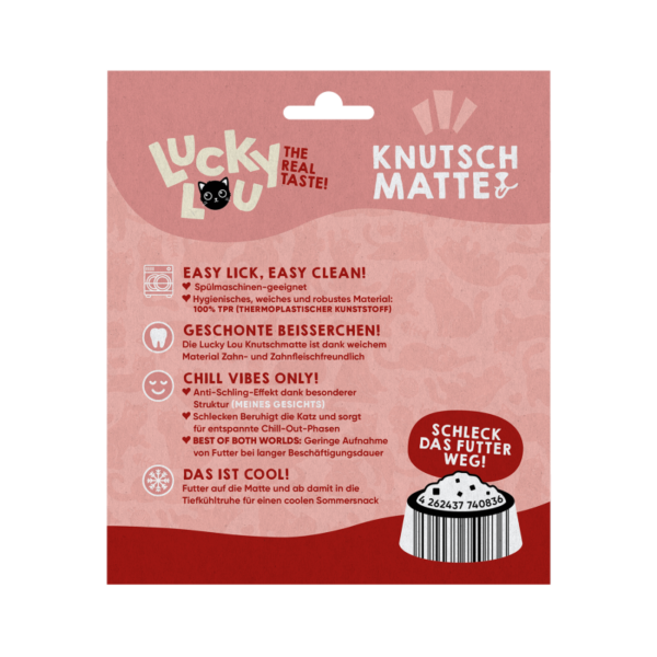 Lucky Lou Knutschmatte (Schleckmatte für Katzen) – Bild 2