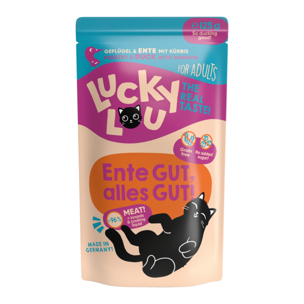 Lucky Lou Lifestage Adult Geflügel & Ente Frischebeutel/Pouch