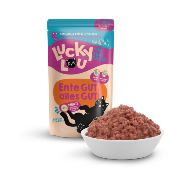 Lucky Lou Lifestage Adult Geflügel & Ente Frischebeutel/Pouch – Bild 2