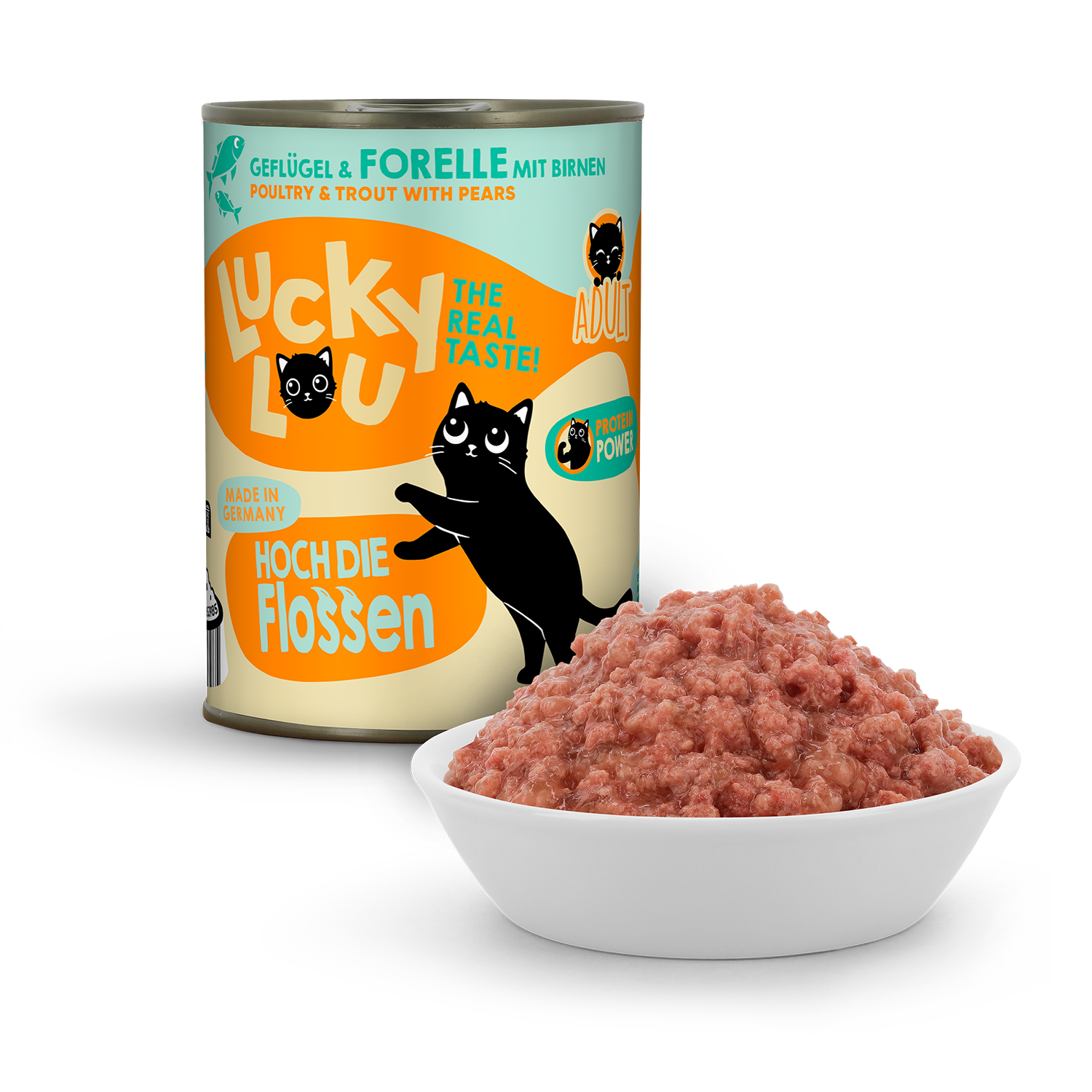 Lucky Lou Lifestage Adult Geflügel & Forelle Dose – Bild 2