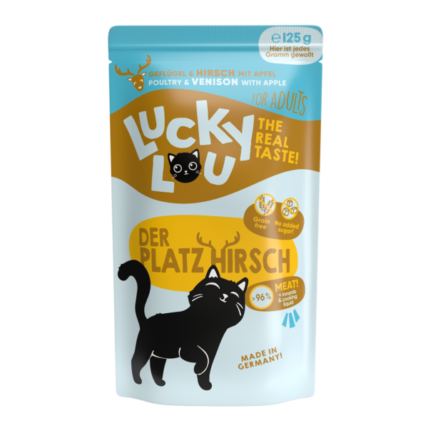 Lucky Lou Lifestage Adult Geflügel & Hirsch Frischebeutel/Pouch