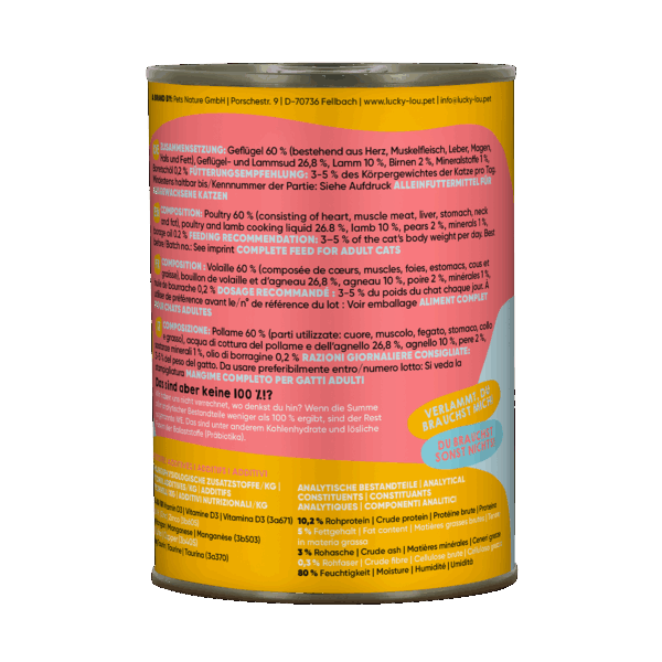 Lucky Lou Lifestage Adult Geflügel & Lamm Dose – Bild 3