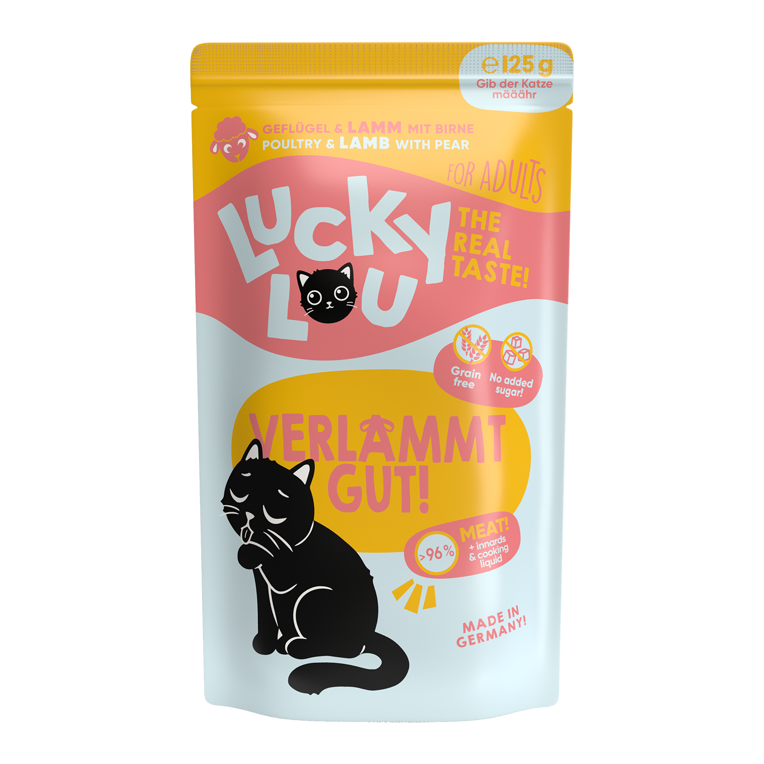 Lucky Lou Lifestage Adult Geflügel & Lamm Pouch/Frischebeutel