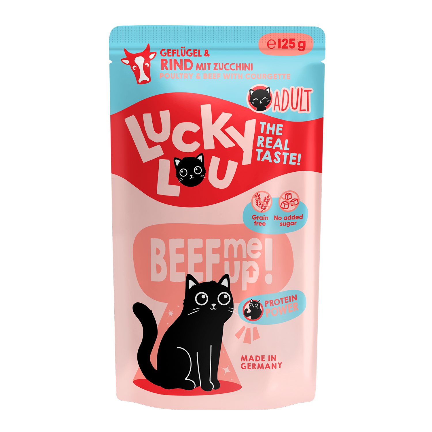 Lucky Lou Lifestage Adult Geflügel & Rind Pouch/Frischebeutel