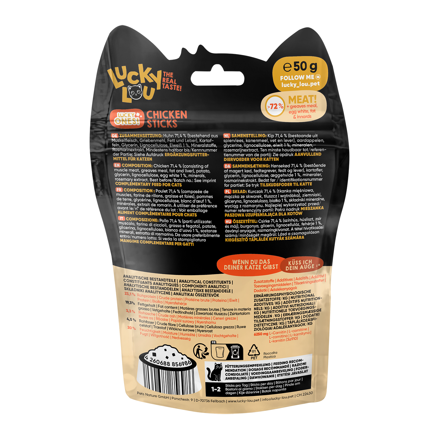 Lucky Lou Lucky Ones Sticks Huhn 50g – Bild 4