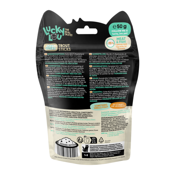 Lucky Lou Lucky Ones Sticks Huhn & Forelle 50g – Bild 4