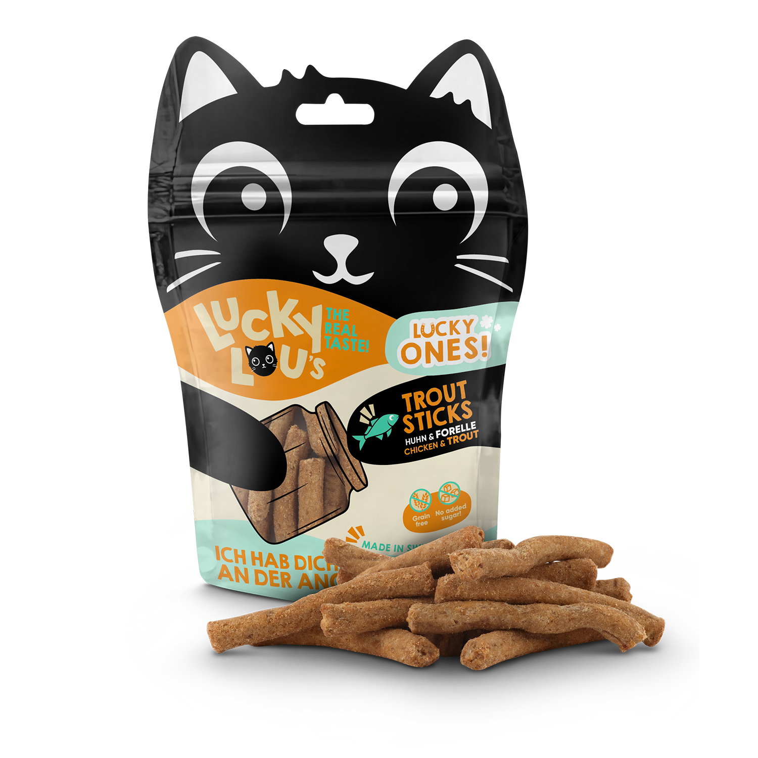Lucky Lou Lucky Ones Sticks Huhn & Forelle 50g – Bild 2