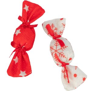 Trixie Xmas Bonbons, 2 Stück, Stoff, 7cm