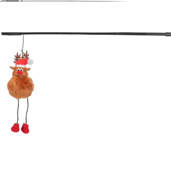 Trixie Xmas Spielangel Rentier, Kunststoff, 45cm
