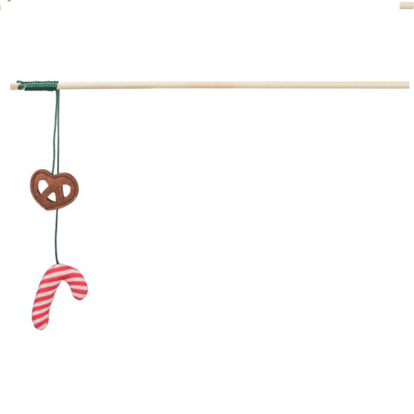 Trixie Xmas Spielangel Zuckerstange Holz 48cm