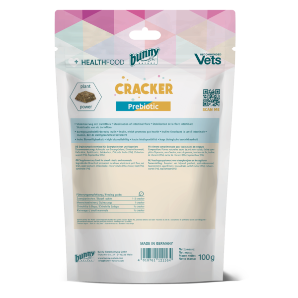 Bunny Nature Healthfood Prebiotic Cracker 100g – Bild 2