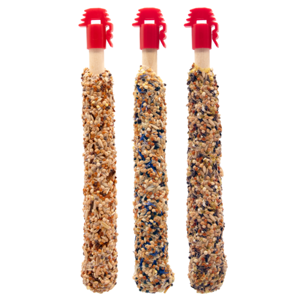Versele-Laga Prestige 3x Sticks Kleinsittiche mit Früchten&Blumen, Ei&Thymian und Gemüse&Löwenzahn 90g – Bild 2