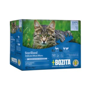 Bozita Cat MultiPack Sterilised Rentier & Huhn/Truthahn 12x85g Pouch