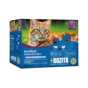 Bozita Cat MultiPack Sterilised Rind & Truthahn 12x85g Pouch