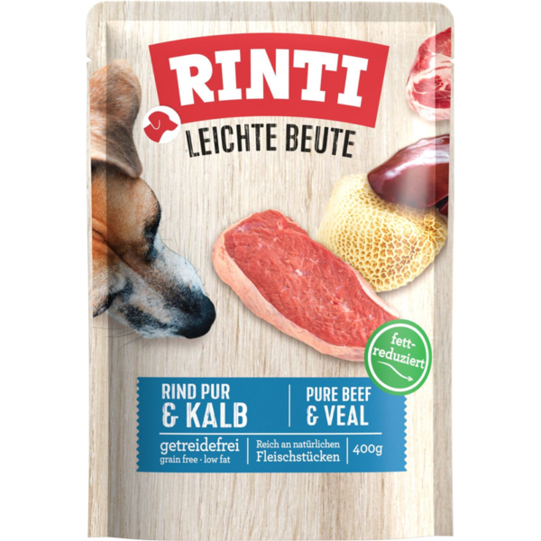 Rinti Leichte Beute - Rind Pur + Kalb 400g (Beutel)