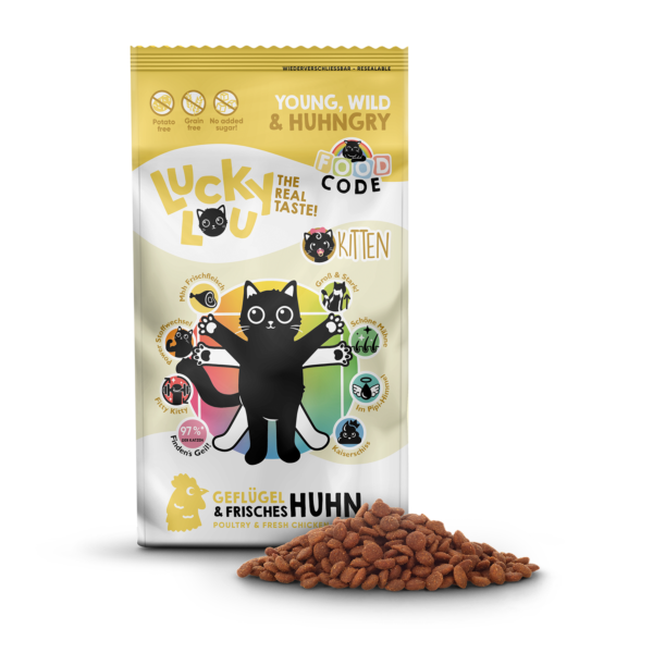Lucky Lou Food Code Lifestage Kitten Geflügel & Huhn – Bild 2