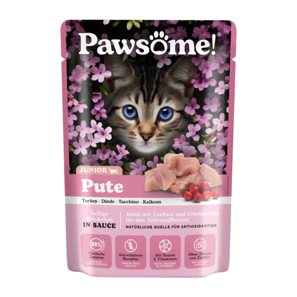 Pawsome! Kitten Pute 85g in Sauce