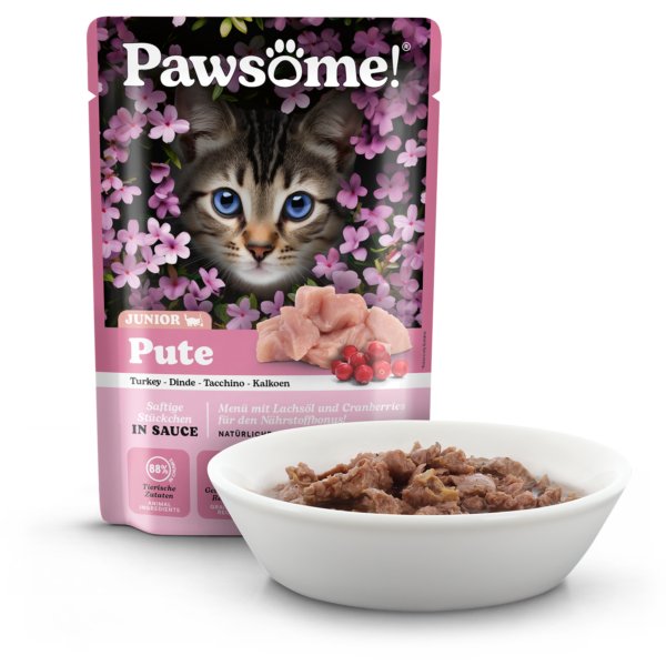 Pawsome! Kitten Pute 85g in Sauce – Bild 2